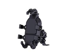 TRASH BIN Supporto antivibrazione Supporto Telefono Assorbimento Degli Urti Moto Stabile Anti-shake Regolazione Rotazione A 360 ° Manubrio Navigazione GPS(Mirror black)