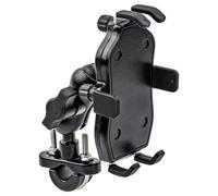 TRASH BIN Supporto antivibrazione Supporto Telefono In Forcella Stem Staffa Montaggio Per CBR 250RR 600RR 400R 600 Per F4I 500R Per VFR 800F Moto Navigazione(Handlebar black)