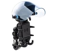 TRASH BIN Supporto antivibrazione Supporto Telefono In Forcella Stem Staffa Montaggio Per CBR 250RR 600RR 400R 600 Per F4I 500R Per VFR 800F Moto Navigazione(Sunshade black2)