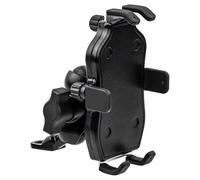 TRASH BIN Supporto antivibrazione Supporto Telefono In Forcella Stem Staffa Montaggio Per CBR 250RR 600RR 400R 600 Per F4I 500R Per VFR 800F Moto Navigazione(Mirror Holder black)