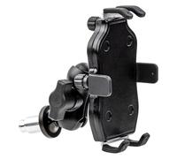 TRASH BIN Supporto antivibrazione Supporto Telefono In Forcella Stem Staffa Montaggio Per CBR 250RR 600RR 400R 600 Per F4I 500R Per VFR 800F Moto Navigazione(Expanded black)