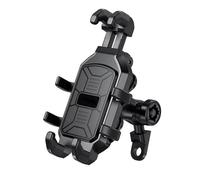 TRASH BIN Supporto antivibrazione Telefono Moto Manubrio Supporto Mobile Staffa Navigazione Anti-vibrazione(Rearview mirror black)