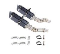 TRASH BIN Tubo Scarico Silenziatore per Kawasaki Z1000 per Z1000SX per Z1000R 2010 2011-2020 Moto Slip On Silenziatore di Scarico Completo Fuga Collegamento Centrale Tubo Tondo(A)