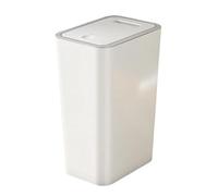 Trash Can Bin - Waste Basket Container, Garbage Storage Holder, PP Dustbin Organizer | Covered Swing Lid Design, Compact Space Saving Solution for Kitchen Bedroom Office Home Hotel Restaurant Use
