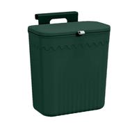 Trash Can Over-the-Cabinet - Space-Saving Kitchen Garbage Bin with Lid | Door-Mounted Compost Container, No Drilling Required, Small Waste Receptacle for Countertop, Kitchen Organization Tool