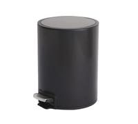 Trash Can Slow Close, Stainless Steel Step-open Trash Can, Silent Closing Waste Bin, Trash Can for Kitchen and Bathroom, Featuring a Stainless Steel Finish, Odor Protection, and Silent Step-open Lid