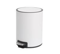 Trash Can Slow Close, Stainless Steel Step-open Trash Can, Silent Closing Waste Bin, Trash Can for Kitchen and Bathroom, Featuring a Stainless Steel Finish, Odor Protection, and Silent Step-open Lid