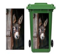 Trash Can Stickers - Adhesive PVC Decorative Dustbin Decals