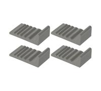 Trash Can Wall Protector - 4 Piece Anti Slip Pad, 5x3x1.5cm Round Garbage Spacer for Office Corner, No Drill Buffer with Strong Grip, Home Furniture, Bin Guard for Bathroom Sink and Laundry Room