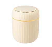 Trash Can - Waste Bin | Waste Basket | Paper Waste Press Trash Bin, Creative Light Luxury Tabletop Trash Can Wastebasket With Lid | Desktop Trash Can For Desk Kids Room Home Bedside Table End