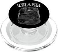 Trash Cool Black Bag Trash Design elegante Garbage Art PopSockets PopGrip per MagSafe