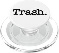 TRASH LA PAROLA TRASH SU UN TEE PopSockets PopGrip per MagSafe