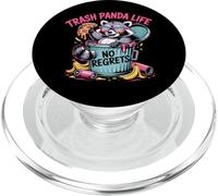 Trash Panda Life No Regrets Raccoon Pizza Umorismo PopSockets PopGrip per MagSafe