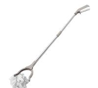 Trash Picker Tool - Foldable Reaching Grabber for Cleaning Assistance | Aluminum Handle with 360° Rotating Claw, Anti-Slip Grip, Lightweight Trash Collector for Home Office Garden, 84cm Stainless