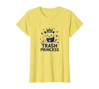 Trash Princess: Eccentrico Opossum Regina degli scarti Maglietta, Donna, Limone, L