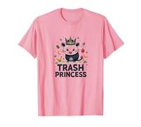Trash Princess: Eccentrico Opossum Regina degli scarti Maglietta, Uomo, Rosa, L