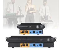 Traslatore di frequenza per feedback del microfono, connettore XLR/6,35 mm, soppressore di feedback professionale, scansione automatica/anti-ululato, per KTV, intrattenimento domestico, spettacoli e