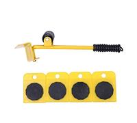 Traslocatore di mobili su ruote ， Furniture Mover Tool Set Pack of 5 Sets Multicolor 34x8.5cm with Pry Bar and Pulleys