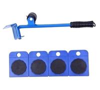 Traslocatore di mobili su ruote ， Furniture Moving Dolly Transport Roller Set Pack of 5 Multicolor 300kg(Blue)