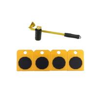Traslocatore di mobili su ruote ， Furniture Moving Dolly Transport Roller Set Pack of 5 Multicolor 300kg(Yellow)