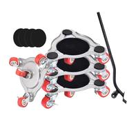 Traslocatori per mobili con ruote, Design di assemblaggio rapido, 14,5 x 3,5 cm, Traslocatori per mobili con 4 ruote, Strumento per spostare il sollevatore di di grandi dimensioni, Portatile, P