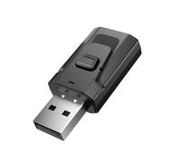 Trasmettitore audio Ricevitore 4 in1 USB Bluetooth compatibile 5.0 Adattatore con jack da 3,5 mm Plug and Play Riduzione del rumore Telefono Auto PC