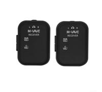 Trasmettitore Audio Wireless per m-vave WP-12 Qualità Studio 24bit 48KHz Lunga Autonomia 24h Per Musicisti Live DJ Black