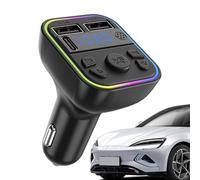 Trasmettitore Auto - Radio FM Adattatore, Ricevitore Audio Senza Fili | Dispositivo con Doppia Porta USB, Lettore Musica per MP3 Scheda, Trasmettitore Universale per Lungo Viaggi
