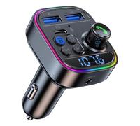 Trasmettitore Aux Aux, Adattatore per auto FM Trasmettitore | 7 colori lettore mp3 radio lampada lampada - Adattatore audio audio wireless a mano per camion a man