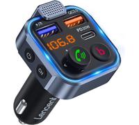 Trasmettitore Bluetooth 5.0 per Auto, Musica Bluetooth Auto Con Bassi Profondi E