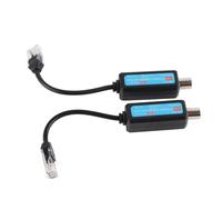 Trasmettitore Coassiale di Rete, 1 Coppia 10/100 Mbps 1CH Trasmettitore di Rete Passivo Ricevitore Extender Passivo Ethernet su un Adattatore Cavo Coassiale per la Fotocamera IP NVR, Digitale in