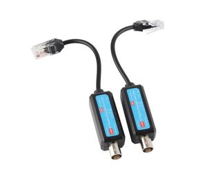 Trasmettitore Coassiale, Estensione Passiva IP Ethernet 1PAIR 10/100 Mbps 1ch Trasmettitore Adattatori Powerline su Coassiale, Ricevitore per Fotocamera NVR