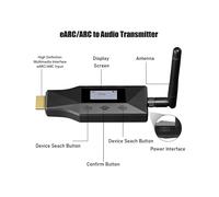 Trasmettitore Compatibile con EARC ARC, Estrattore Audio Convertitore, Sincronizza 2 Dispositivi, Controllo del Volume CEC