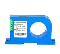 Trasmettitore di ampere AC DC 0-600A Sensore di corrente perforato tipo DIN 4-20mA 0-10V RS485 Trasduttore sensore di ampere Hall a circuito chiuso(35mm,DC 0-300A_OUT 0-5V_DC 24V)