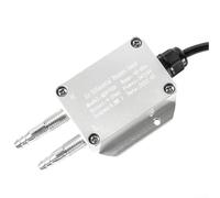 Trasmettitore di pressione differenziale 4-20mA, sensore di pressione del vento per la misurazione del flusso d'aria HVAC, corpo in lega con ugello pagoda, gamma 0-2kPa, alimentazione 24VDC (0-50Pa)