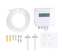 Trasmettitore di Pressione Differenziale Micro, Housing ABS Ritardante di Fiamma, Bianco, Range - 100-100Pa - Display Digitale Intelligente e Segnale 4-20mA / 0-10V per HV