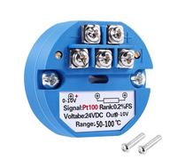 Trasmettitore Di Temperatura RTD PT100 DC24V Da -50 A 100 Gradi Uscita 0-10V