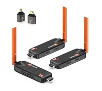 Trasmettitore e 2 Ricevitori HDMI Wireless con Fino a 6 RX, Trasmissione 5G Plug & Play Visualizzazione APP, 1080P@60Hz con Decodifica Video 4K per Laptop Fotocamera Monitor Proiettore - 165FT/ 50M