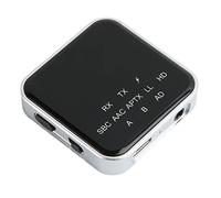 Trasmettitore e Ricevitore Bluetooth 5.2, Adattatore Bluetooth Wireless 2 in 1, Adattatore Bluetooth APTX a Bassa Latenza con Interfaccia AUX da 3,5 Mm per TV, PC, Impianto Stereo