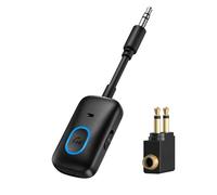 Trasmettitore e ricevitore Bluetooth 5.4 2 in 1, adattatore Bluetooth aereo | Ricevitore trasmettitore Bluetooth 5.4, jack AUX da 3,5 mm, compatibile con aereo, TV, palestra, auto, microfono incorporato
