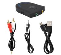 Trasmettitore e ricevitore Bluetooth wireless 3 in 1, adattatore audio a bassa latenza per TV, MP3 e autoradio, connessione stabile, funzione