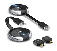 Senza Fili HDMI, Kit di Estensione Specchio Wireless HDMI 5G, Ricevitore Streaming Audio Video Ultra HD, Cast da Laptop/PC/Fotocamera/DVD/Proiettore/Monitor
