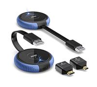 Trasmettitore e Ricevitore HDMI Senza Fili, 165FT/50M Trasmissione Video/Audio, 4K/5GHz Extender Kit per Laptop/Fotocamera/Blu-ray/PS5 a HDTV/Proiettore per Ufficio Scuola Chiesa