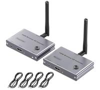 Trasmettitore e ricevitore HDMI wireless, 100 m, plug and play, 4K a 30 Hz, prolunga HDMI wireless per video audio a grande schermo TV/proiettore/monitor da laptop/PC/fotocamera.