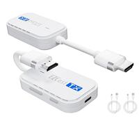 Trasmettitore e ricevitore HDMI wireless, 165FT/50M, 1080P@60Hz Ultra HD Output, Extended Display, wireless HDMI per video e audio al monitor di laptop/PC/TV Box/proiettore