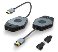 Trasmettitore e ricevitore HDMI wireless 4K, 2.4/5G, adattatore e kit di estensione, trasmetti audio video da laptop, fotocamera, PC, i-Pone, i-Pad, tablet, PS 3/4 a monitor, TV, proiettore