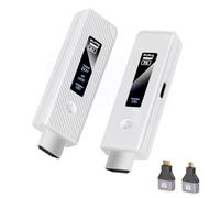 Trasmettitore e ricevitore HDMI wireless, 50 m, 5,8 G + 2,4 G, kit di estensione HDMI wireless per ingresso decodifica 4K, uscita 1080p, display LED, Plug & Play portatile per video a monitor da