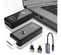 Trasmettitore e Ricevitore HDMI Wireless, Extender Wireless HDMI, Plug & Play, Supporto 2.4/5.8Ghz 100Ft, Full HD 1080p per lo Streaming Audio e Video per Laptop, PC su HDTV, Proiettore