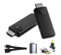 Trasmettitore e ricevitore HDMI wireless, portata 50 m, 2,4 GHz/5 GHz, Plug & Play, per laptop, PC a TV HD, proiettore, schermo per conferenze