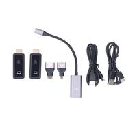 Trasmettitore e Ricevitore Interfaccia Multimediale Wireless HD 4K, Extender Wireless Alimentato Tramite USB HDMI, Kit Extender Audio Video Wireless 5G per Monitor Proiettore TV